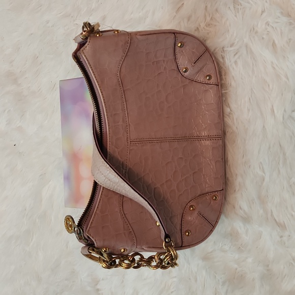 MetroCity mauve handbag with gold hardware - Picture 3 of 13